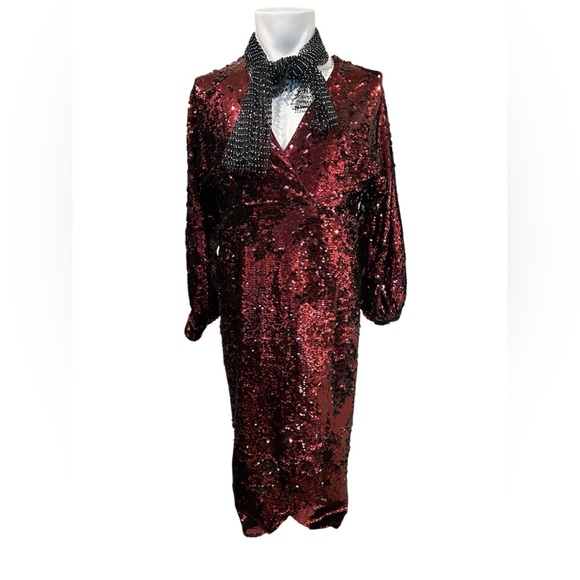 Ted Baker Dresses & Skirts - Ted Baker Burgundy Sequin Dress